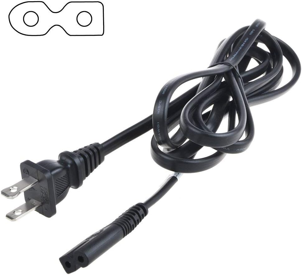 BestCH NPB-428 NPB428 Cassette MP3/CD AC in Power Cord Outlet Socket Cable Plug Lead for Naxa Portable AM/FM Stereo