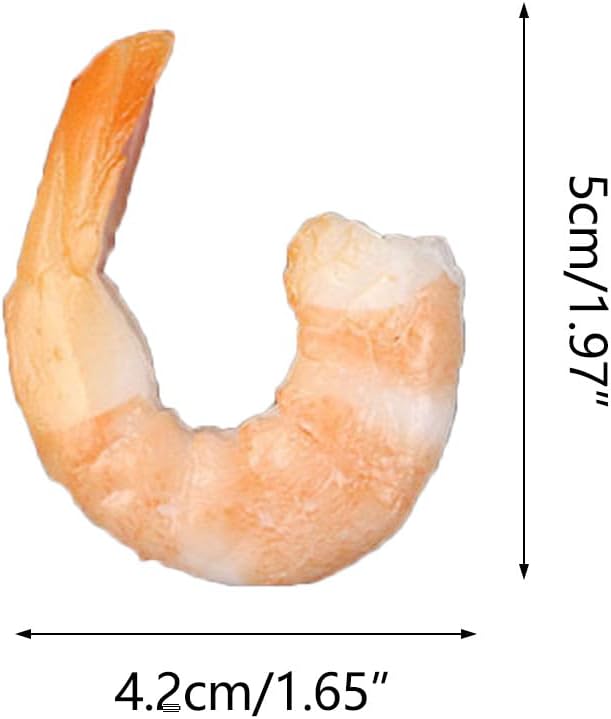 KRTYDBFZ Simulation Shrimp Fake Food Model PVC Kitchen Photography Tool Restaurant Window Display Wedding Party Home