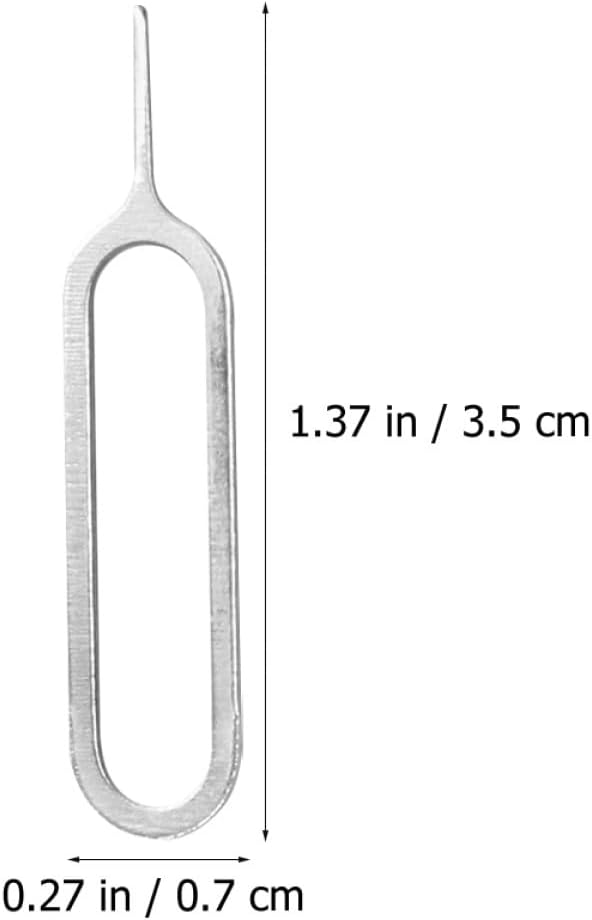 400pcs Holibanna Sim Tray Remover Pin Kit Universal Sim Needle Eject Tool for Smartphones and Mobile Phones Silver