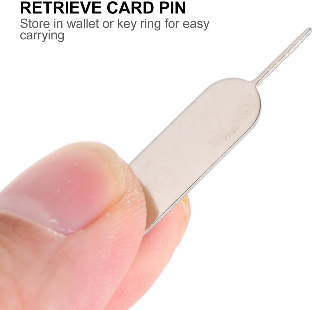 100pcs Universal Sim Card Ejector Pin Removal Needle Tool for Smartphones Hard Steel Sim Tray Opener Compatible