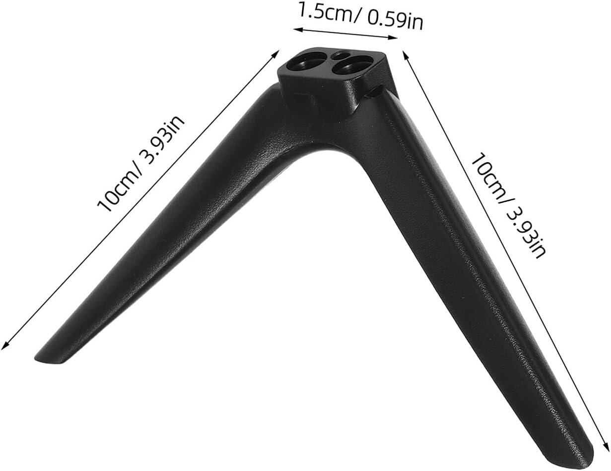 FOMIYES 15mm Television Stand Bracket No-Drill Tabletop Base with Dual-Hole Plastic Legs Heavy Duty Tv Stand
