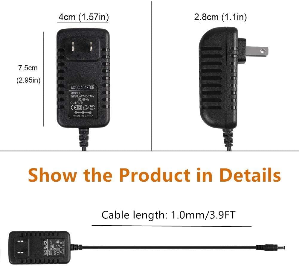CJP-Geek P9300C AC Adapter Compatible with OttLite Natural Daylight LED Flex Floor Lamp Power Supply