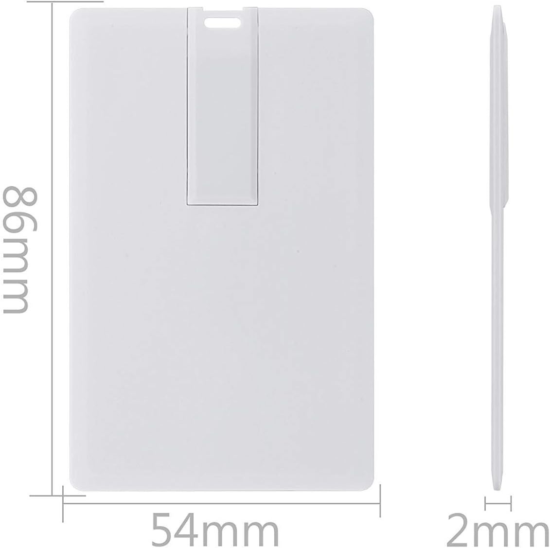 KINMIN 32GB 5 Pack Credit Card USB Flash Drive Business Card Bank Card Shape Flash Drive Memory Stick Key Credit USB