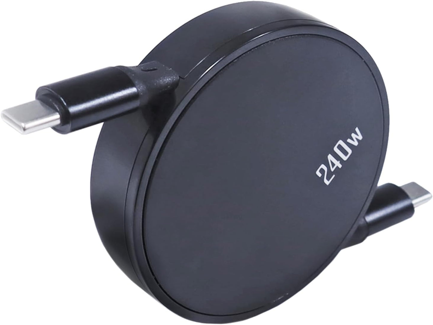 BoxWave MP3 W02 (240W), 240W Cable Compatible with Benjie Player - PD miniSync Retractable PD Portable USB Type-C Cable