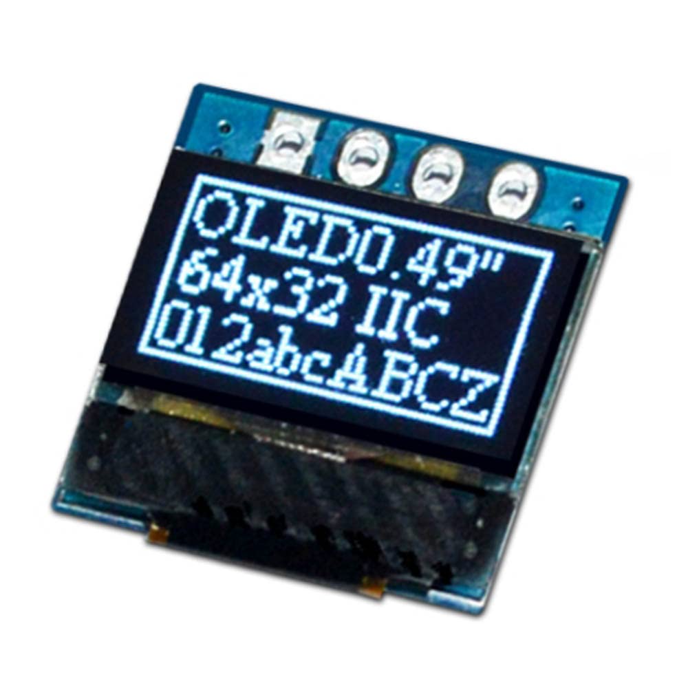 Senzooe 0.49 inch 4pin 64x32 SSD1315 OLED LCD module serial port IIC driver white light