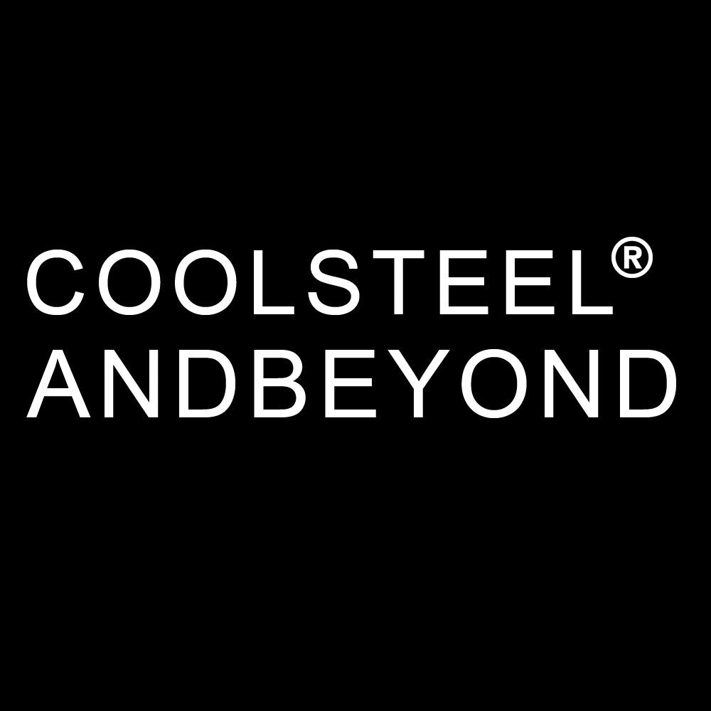COOLSTEELANDBEYOND Men's Leather Bracelet, Black Braided Two-Row Band, Black Rope and Blue Steel Charms, Modern Stylish