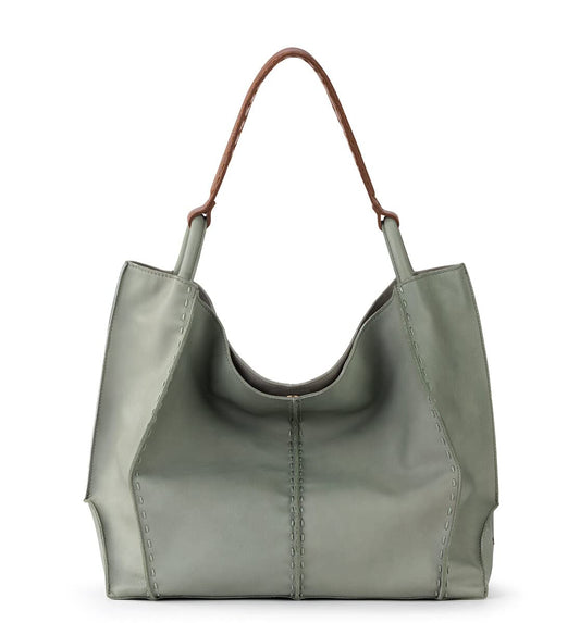 The Sak Los Feliz Large Tote Bag - Premium Leather Handbag With Stylish Design For Everyday, Travel, Beach Bag - Roomy, Durable, Lined Purse With Shoulder Bag Strap, Zipper Pocket