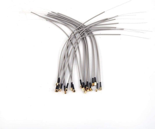 Dilwe 20Pcs 2.4G Receiver Antenna, ABS Aircraft Receiver Antenna Compatible Port for Futaba FrSky Replacement