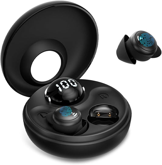 CuiSuto Sleep Earbuds for Side Sleepers Wireless Bluetooth Headphones Mini Invisible Earplugs Small Design Comfortable