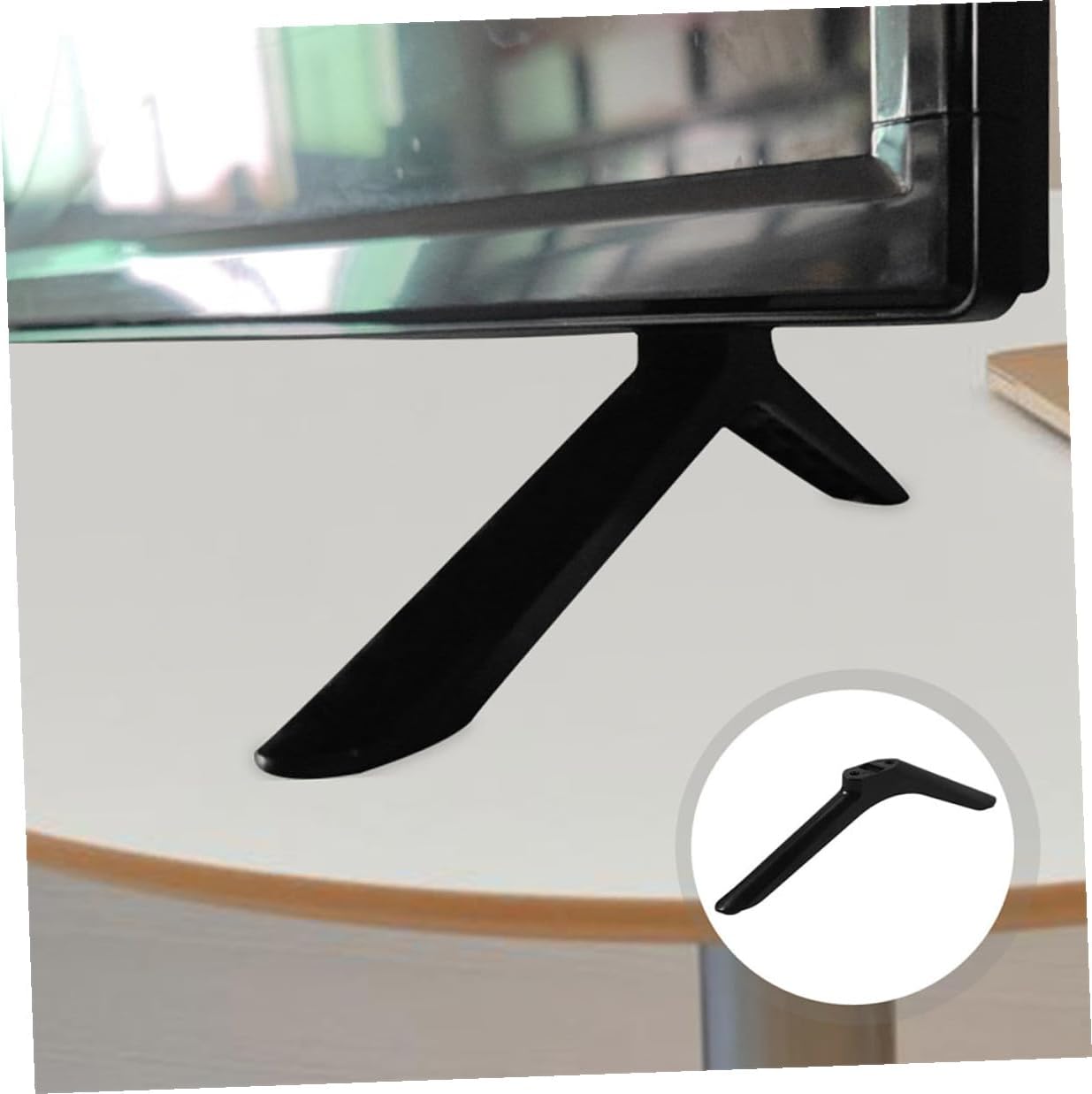 KALLORY 55-inch Universal Tv Stand Pedestal Feet Mounting Screws for LCD LED Tvs Heavy Duty Plastic Television Support