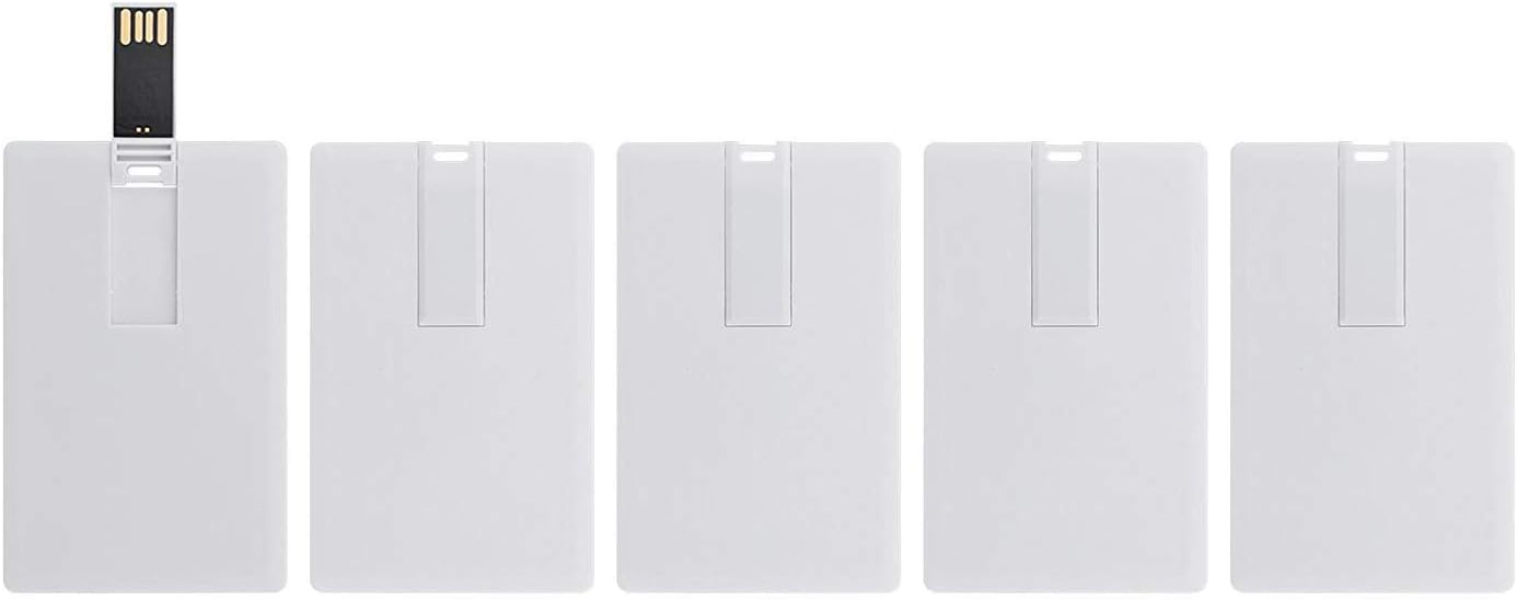 KINMIN 1GB 5 Pack Credit Card USB Flash Drive Business Card Bank Card Shape Flash Drive Memory Stick Key Credit USB