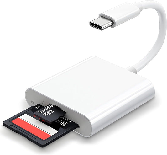 DERSUR 15 16/iPad/MacBook/Mac,Type Play-2 USB C SD Card Reader for iPhone C Memory Trail Camera Card Adapter,UType C SD