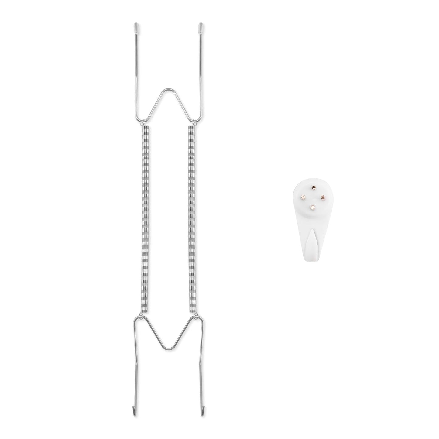 Bilillo Plate Hangers for The Wall, Suitable for 12-16 inch Decorative Plate, Stainless Steel Invisible Heavy Duty Wire Plate Holder with Wall Hooks, Plate Hangers for Displaying Plates, Silver