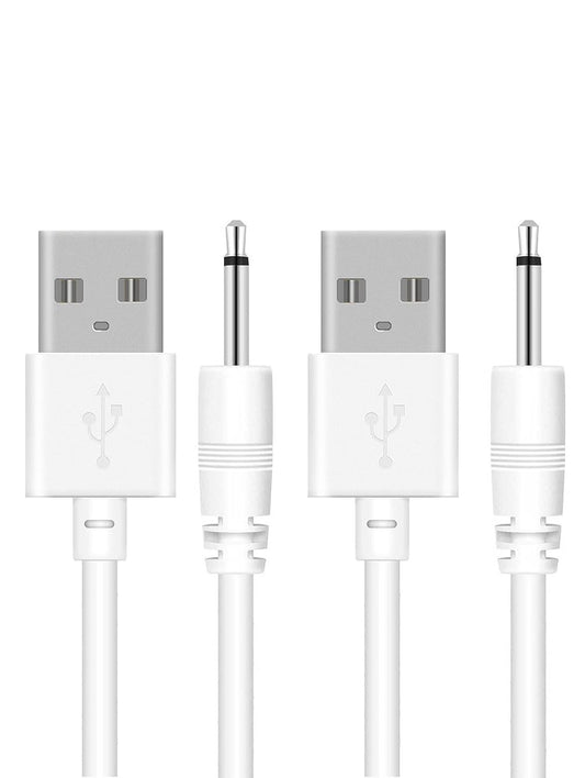 FARSEOMIX 2.5mm 2.7ft 2 Pack DC Charging Cable, Vibrators Charger Cord, Fast USB DC Charger Cable Replacement Charging