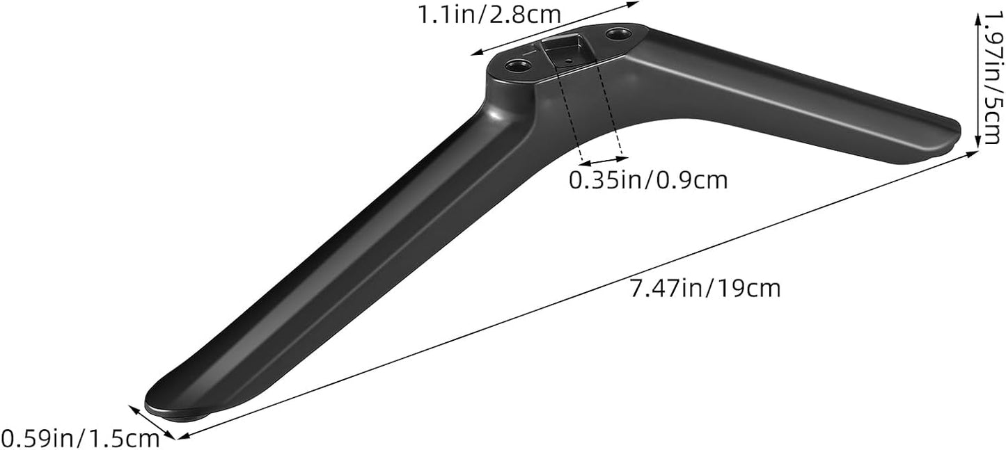 32 Inch Cabilock Universal Tv Stand Replacement Legs with Screws Non-Slip Base for Tvs LCD Led Smart Tv Pedestal Mount