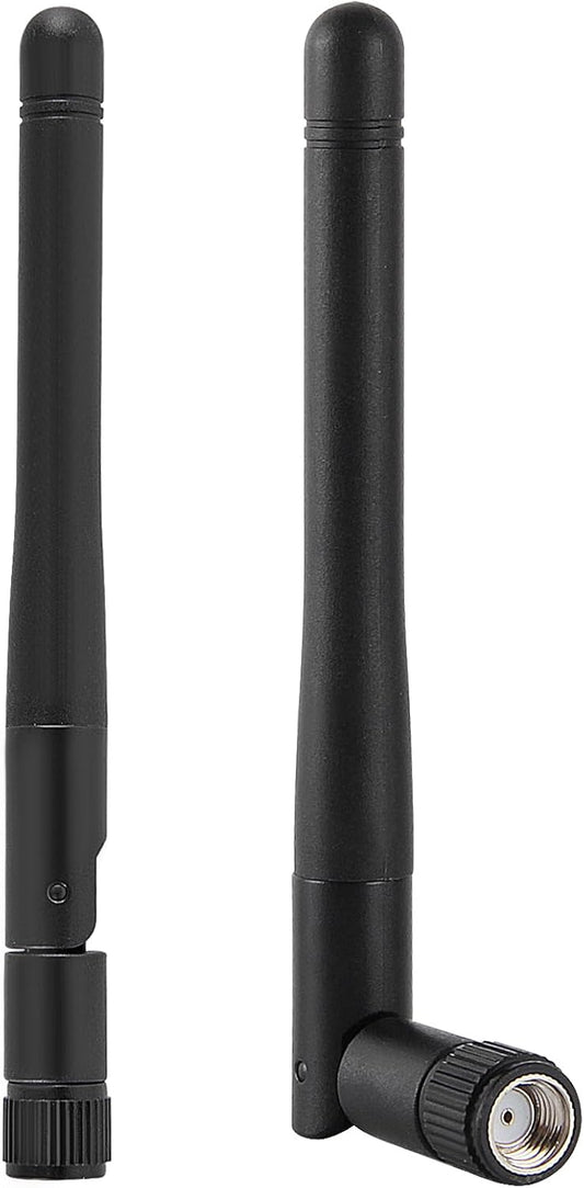 DORHEA 2Pcs 3dBi 2.4GHz 5GHz 5.8GHz Dual Band WiFi Antenna RP-SMA Male Bluetooth Antenna for USB Adapter Camera Video