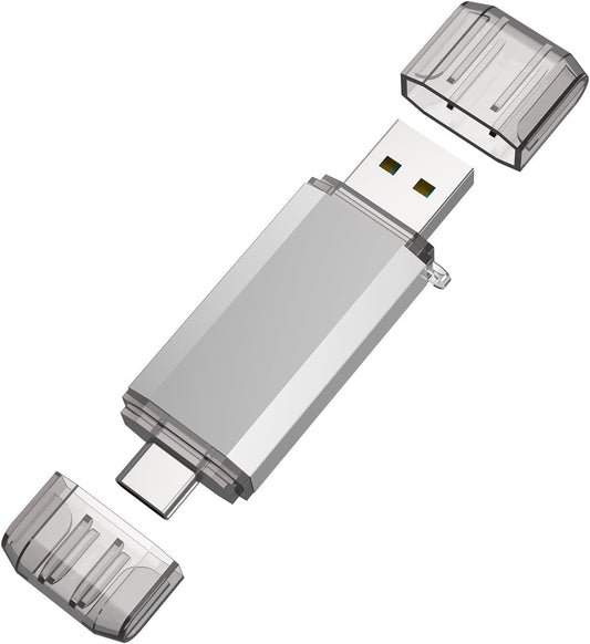 RAOYI 32GB 2 1 3.0 USB C Flash Drive, in USB Type C Dual OTG Metal Thumb Drive Jump Drive Memory Stick with Keychain