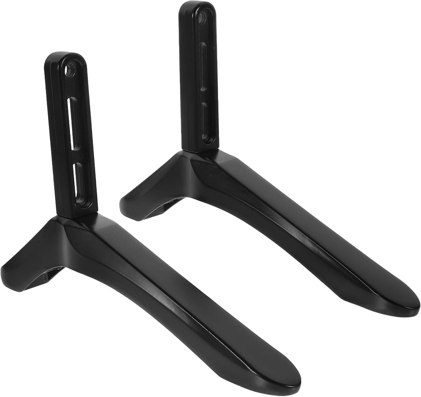 Happyyami Black Desktop TV Stand Bracket with Screws for Versatile Use