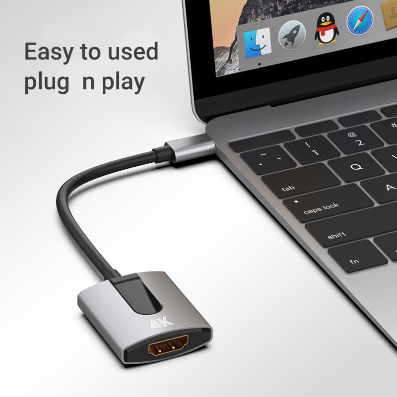 Fonus 4K 11" (1st/2nd/3rd/4th USB C to HDMI Adapter Projector Converter TV Video Hub Compatible with iPad Pro Gen)