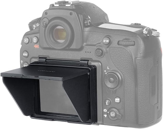 D850 Camera LCD Sun Shade Sun Hood Camera LCD Viewfinder Professional Optical Sunshade with Screen Protector for Nikon