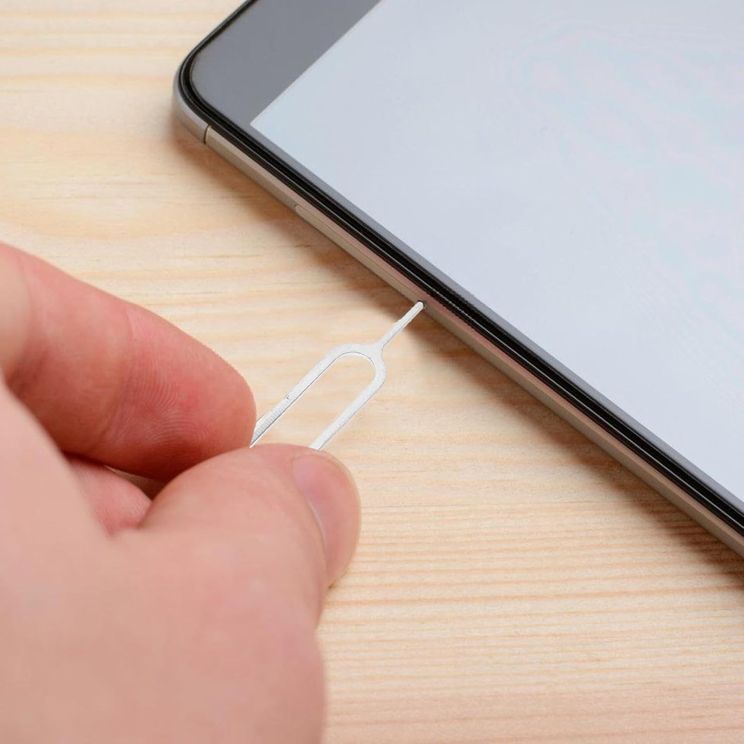 500pcs Homoyoyo Sim Tray Extraction Tool and Sim Remover Needles for Phone Removal Universal Silver Ejector Pins
