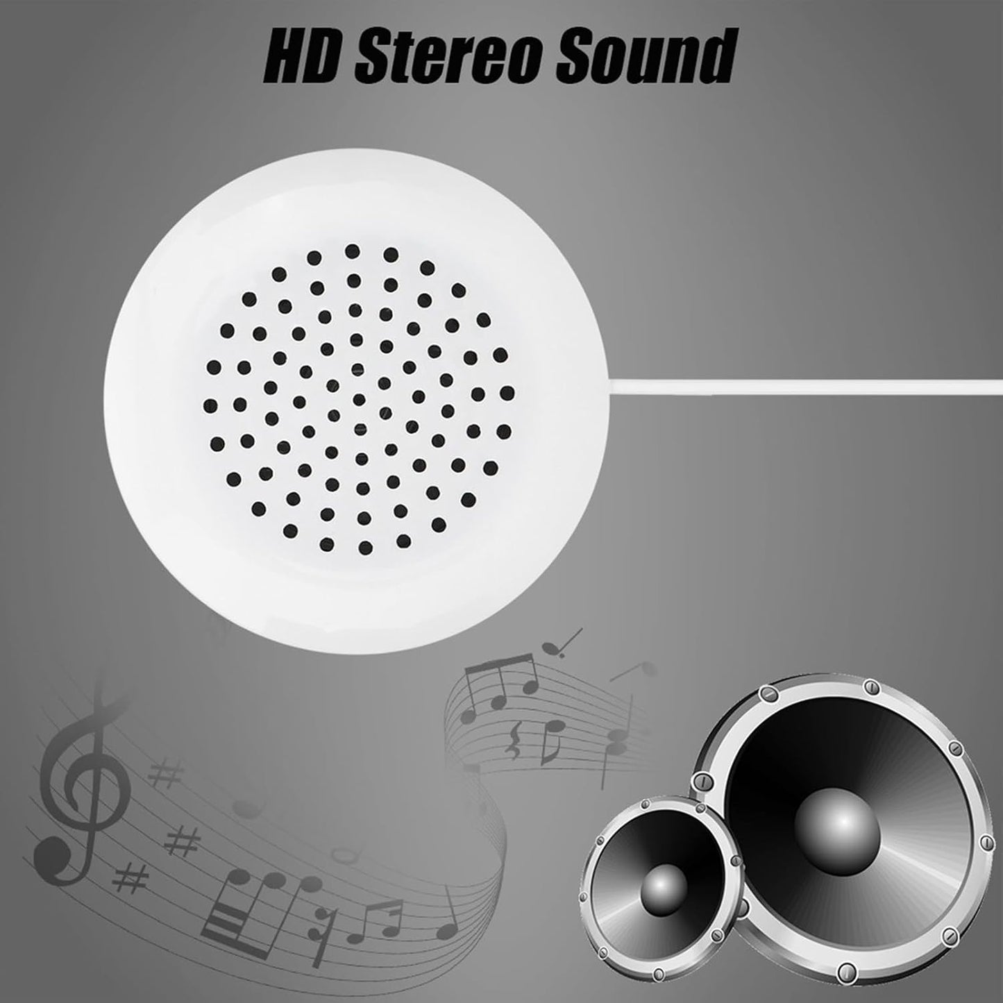 Cuifati 2PCS 3.5mm 3.5mm MP3 Mini Stereo Speaker,New DIY Pillow Speaker Mini Stereo Speaker,True HD and Unique Soft
