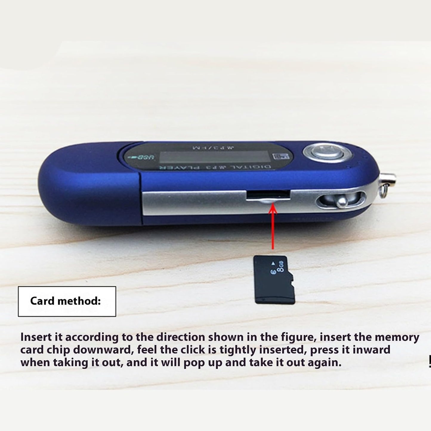YUSHENYI MP3 Lightweight Player USB Computer Connection Clearly Screen Display Energy Efficient Players for Song Lyrics