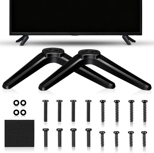 DIYEAH 32-55 Inch 2 Universal TV Stand Legs for LCD LED Televisions, Tabletop TV Base Mount Brackets with Non-Slip