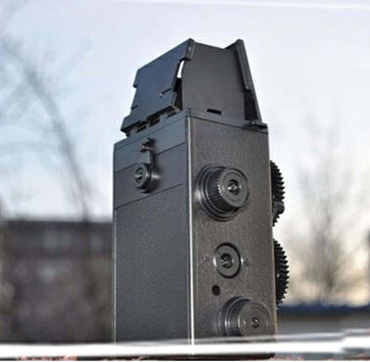 Tangxi 35MM 35MM 135 Dual Lens Film Camera, Vintage Retro TLR, DIY Assembly, Waist Level Viewfinder, Compatible