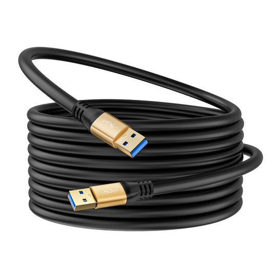 Mygatti 3.0 20FT, 5Gbps Extra Long USB A to A Cable High Speed, Type A Male to Male Data Transfer Cord, Compatible