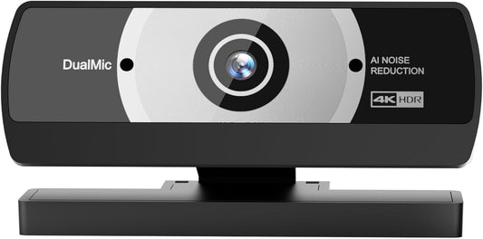 Diccik 4K 24MP Webcam with Microphone, Ultra HD Web Cam for Desktop Computer, Streaming Camera for PC with Auto Light