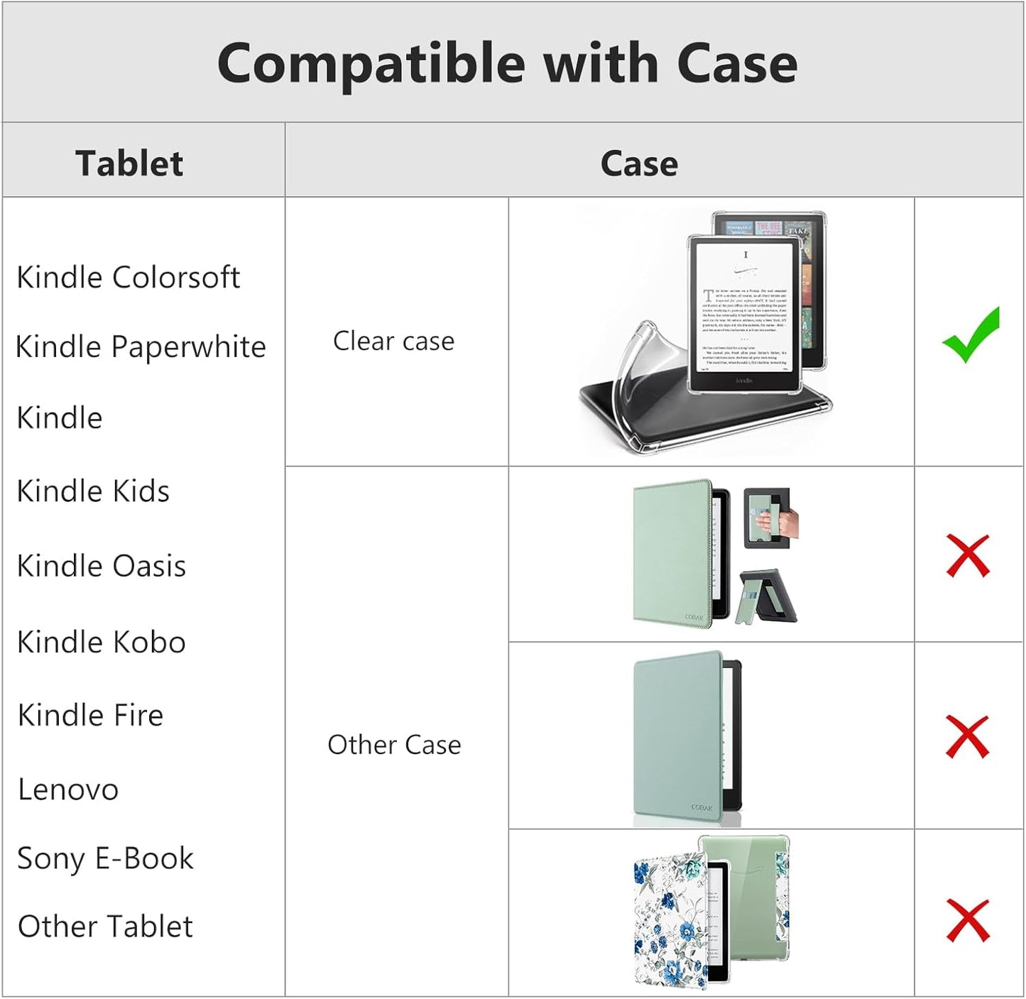 CoBak 6-7.5" Azure-1 Secure Hand Strap for Kindle and Tablets - Versatile and Lightweight Finger Grip Holder