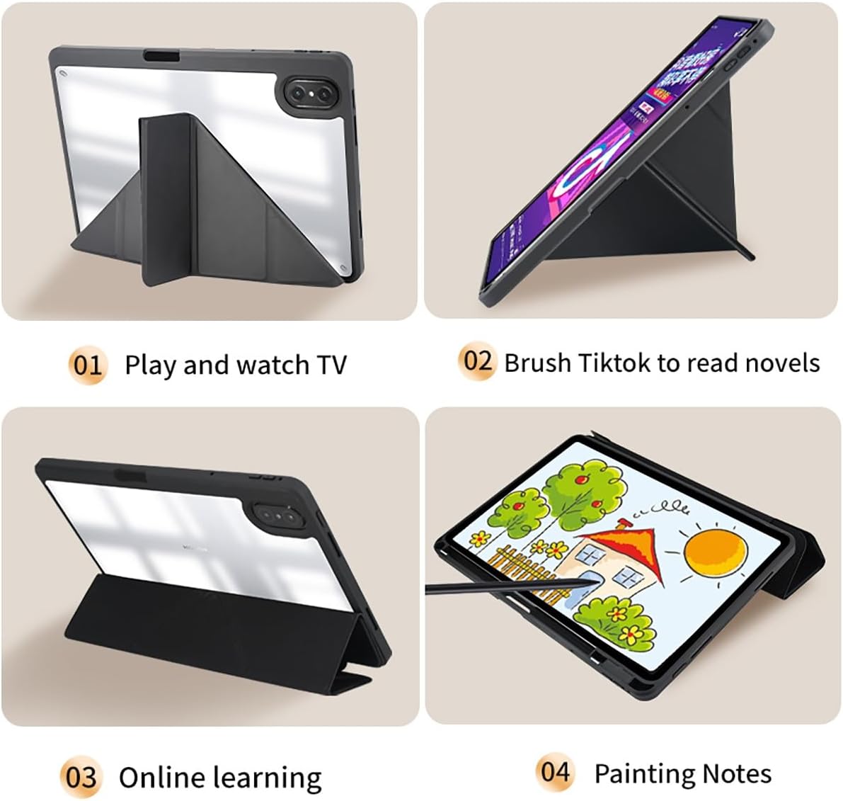 FXYJBNJKLV 11 2022 Anti-Yellowing Tablet Cover for Huawei Matepad Pro Smart Tablet Cover Case,Slim Protective Folio