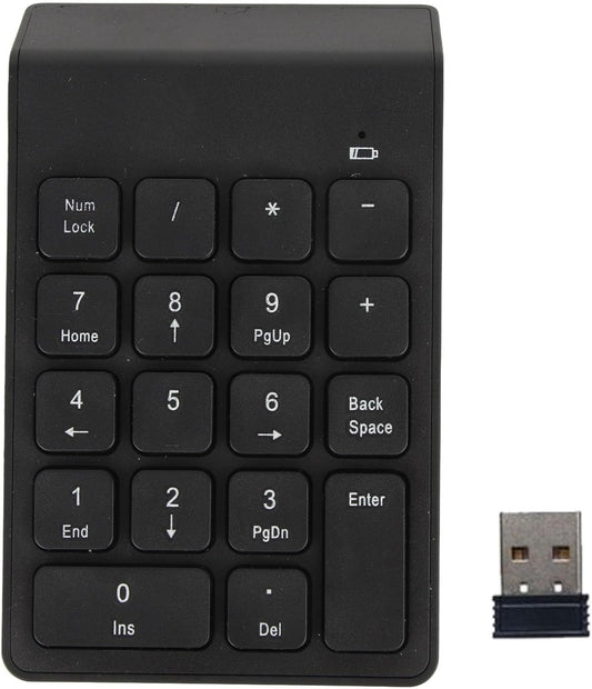 DAUZ 18 Wireless Numeric Keypad, Keys Waterproof Numeric Keypad for Business