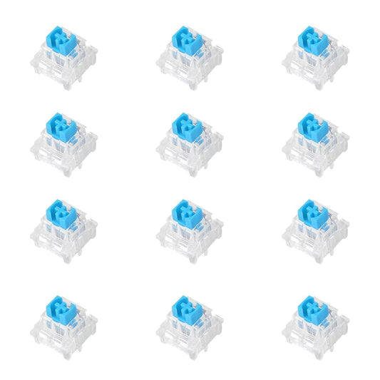 Dmopipp 12PCS 3 Keyboard Switches, Blue Keyboard Clicker Replacement PIN Mechanical Keyboard Switch Clicky Accurate