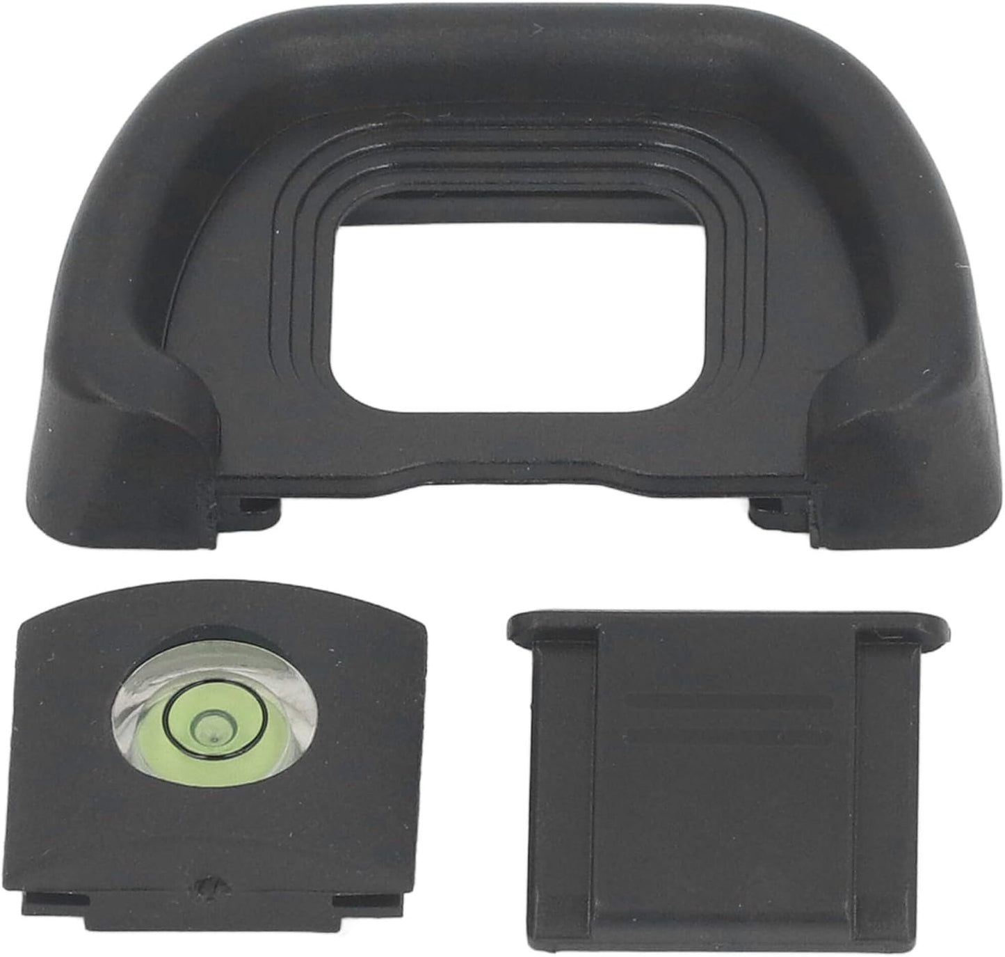 KIMISS Eyepiece Eye Cup for with Hot Shoe Cover and Leveler High Comfort ABS Viewfinder Replacement Professional