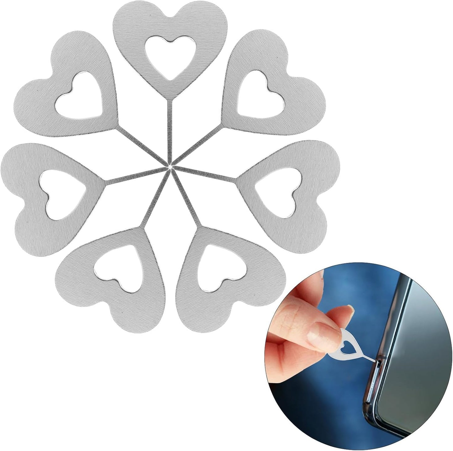 100pcs Zerodeko Sim Card Removal Tool Mini Sim Ejector Pin Mobile Phone Card Ejector for Smartphone and Tablet Slot