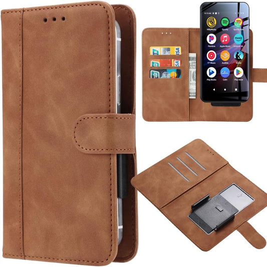 Ranyi M4S M4Pro MP3 M4S M4Pro 4" MP3 for Luoran /Luoran Kids Player Case, Universal Leather Wallet with Card Holder