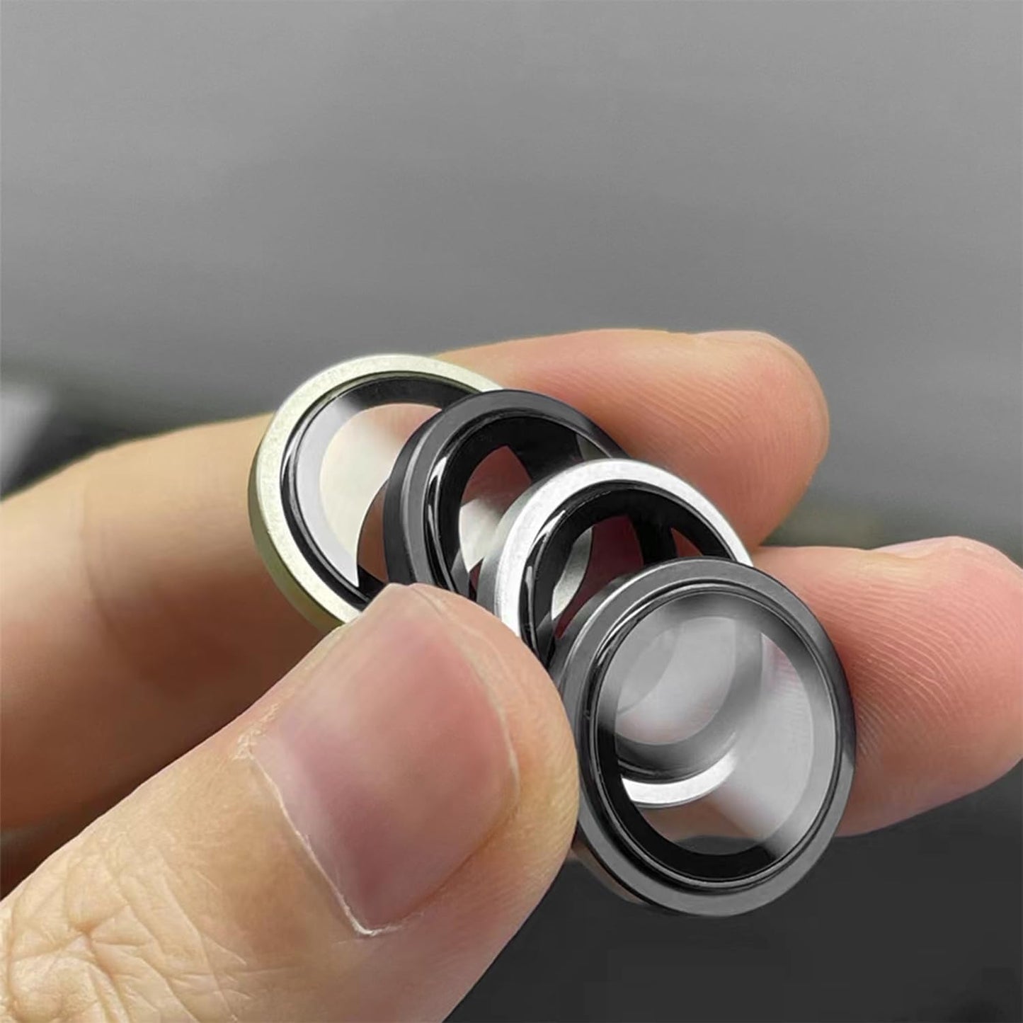 11 12 12 9H TENOC Camera Lens Protector for iPhone & iPhone & iPhone Mini, Tempered Glass Camera Screen Cover, Black