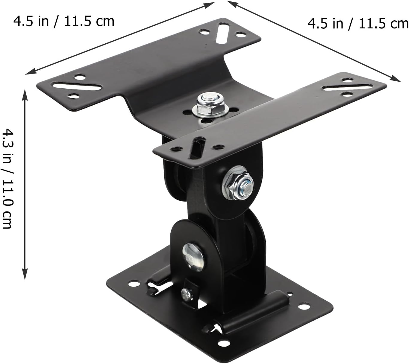 KALLORY 360 14-27 Inch Rotatable Monitor Stand and Tv Wall Mount Bracket with Metal Pivot Swivel for LCD Screens