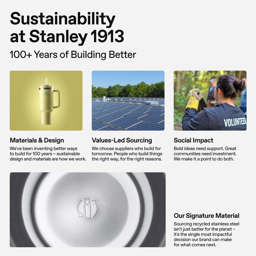 STANLEY Quencher H2.0 Tumbler - 64 oz Insulated Stainless Steel Cup with Handle & Straw | BPA-Free | Blue Sky