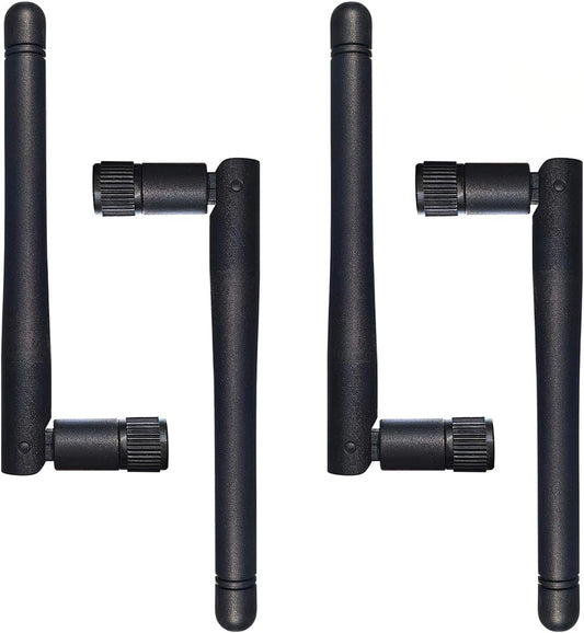 Dixingtek 6E 2.4GHz 5GHz 6GHz 4-Pack WiFi Tri-Band Bluetooth RP SMA Antenna, Compatible with WiFi Router Camera