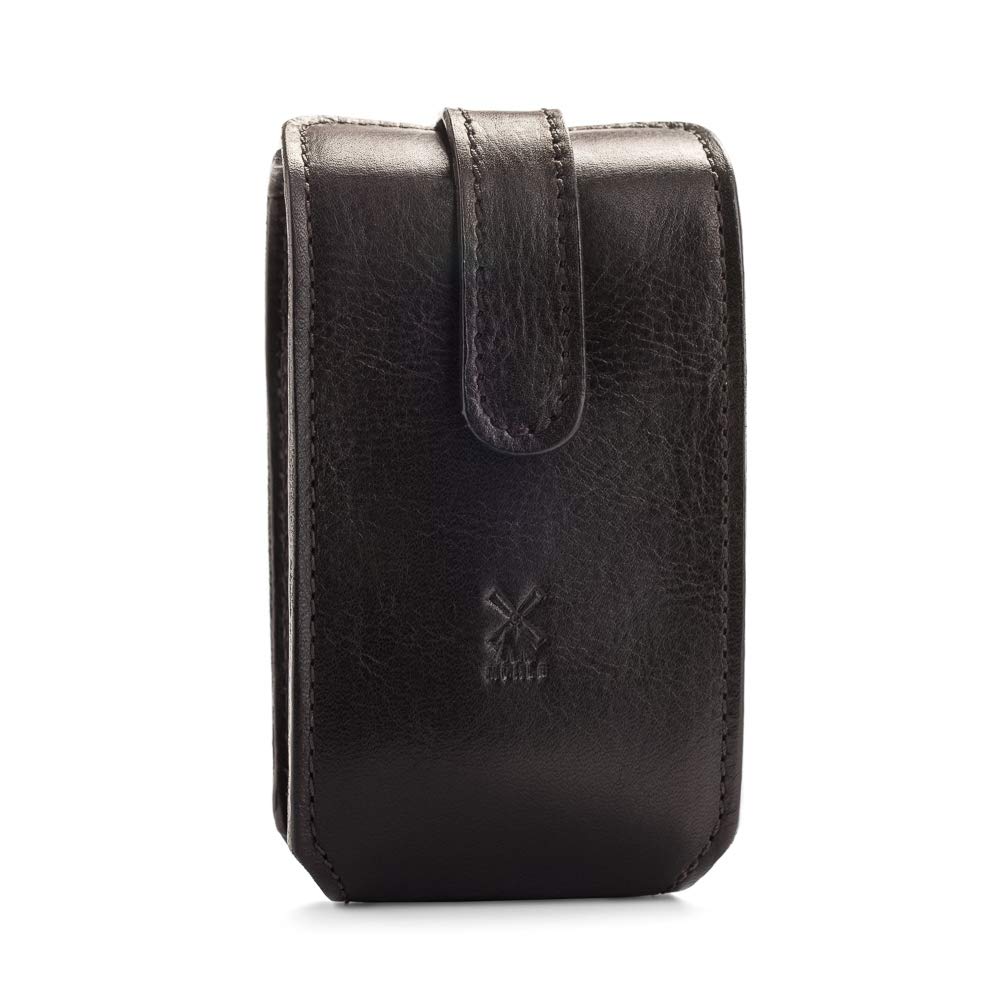 MÜHLE TRAVEL Leather Travel Razor & Shaving Brush Hand-Made Case