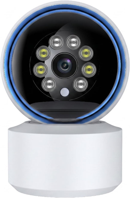 Rooxis 2K 360 2-Way Indoor Security Camera Wireless PTZ, WiFi Baby & Pet Monitor with Motion Detection & Auto Tracking