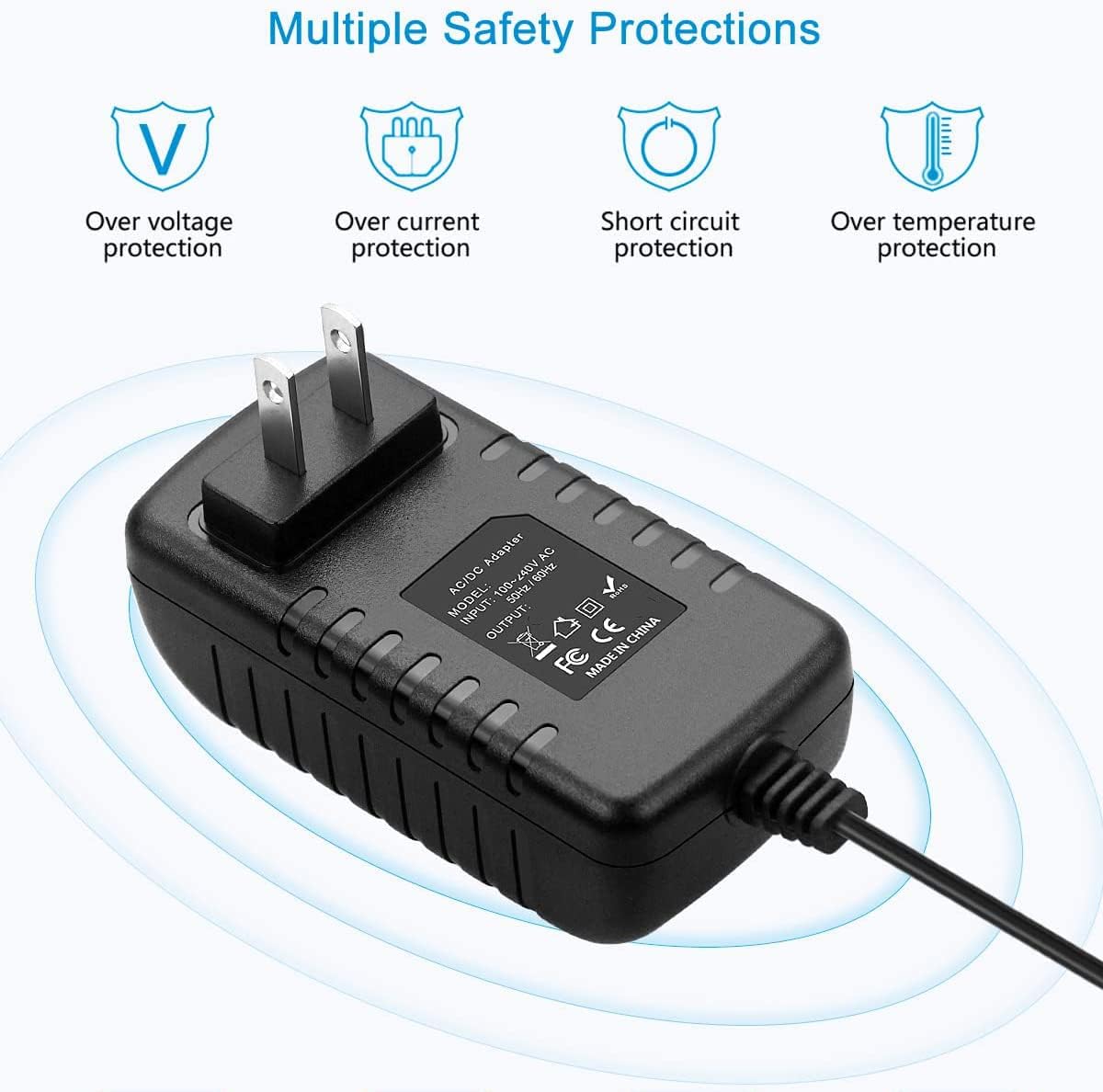 BestCH AP-V14U AP-V18U Charger Compatible with JVC Camcorder AC Power Adapter Cord