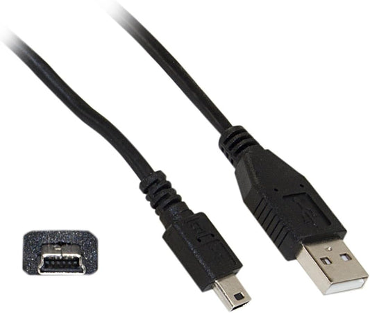 1.5 CableWholesale feet Digital Video Camera USB Cable, USB Type A to Mini B, Black