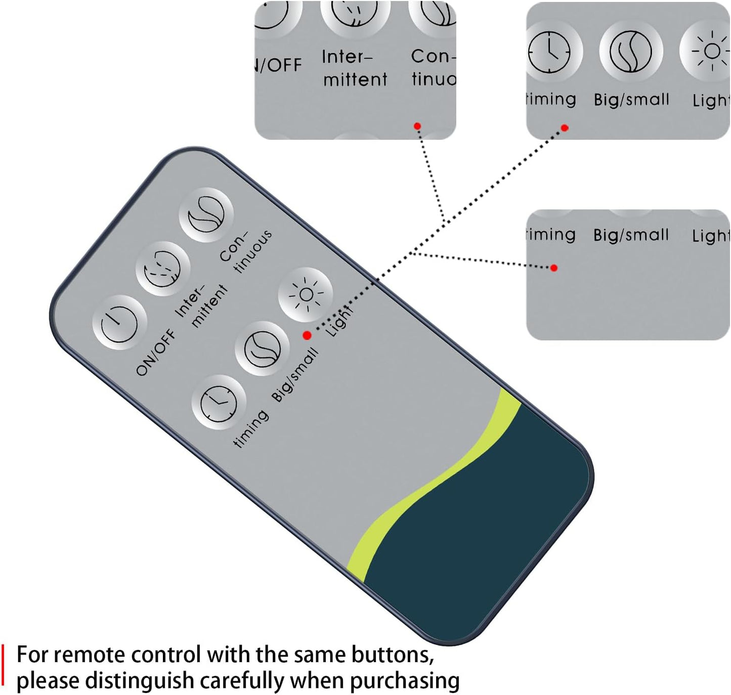 RETROSUN Essential Oil Diffuser Remote Control Replacement by
