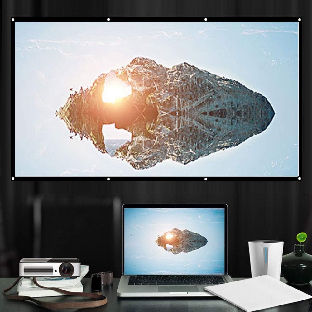 VBESTLIFE 40 INCH 40inch 16:9 40in Projection Screen, Note The Size, Projection Curtain Screen, Projection Screen