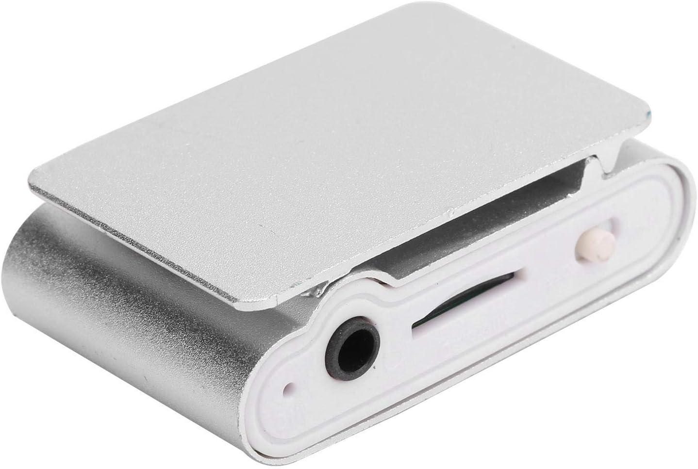 SALALIS MP3 32GB Music Player with Clip, USB & LCD Screen, Supports Memory Card, Earphone & USB Cable (Silver)