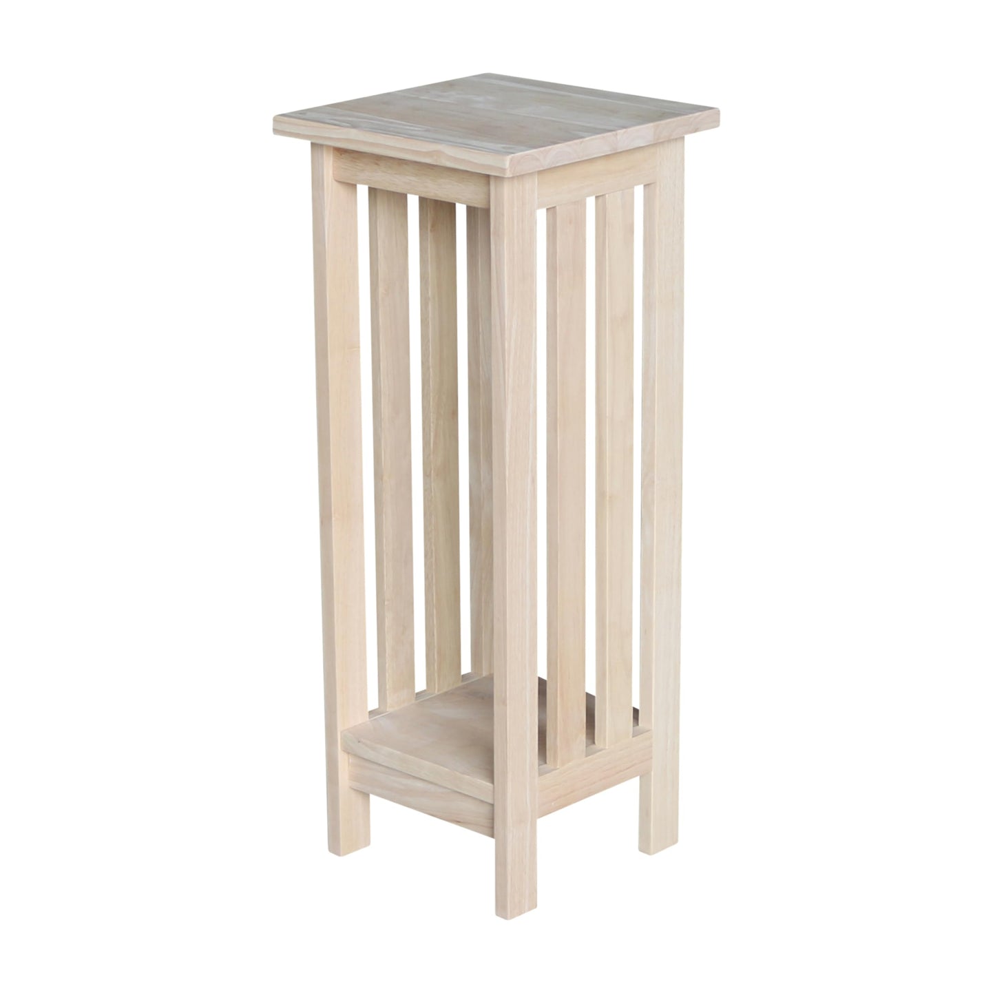 International Concepts Mission Plant Stand, 30-Inch High, Solid Parawood, Unfinished